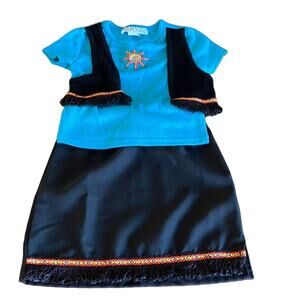 Youngland  2 Piece Southwest Style Dress Girls Size 5 Fringed